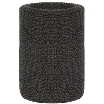 Bandeaux de poignet respirants absorbants en coton Parfaits pour le Tennis Football Basketball Course à pied Salle de sport Hsw02 noir