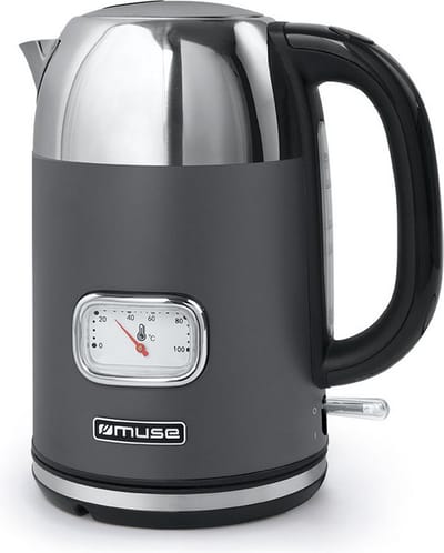 MS-020DG - Muse elektrische waterkoker, 1,7 L, antraciet