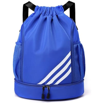 Sac de Sport de Voyage Léger d'Extérieur Sac de Football à Cordon Sac à Dos Poche à Cordon Sac de Basketball Grande Capacité Tissu Oxford 20-35L