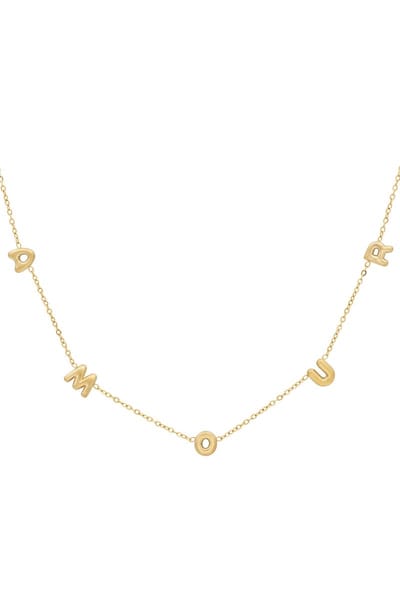 Ketting - Yehwang - Goud - Amour - Stainless steel sieraden