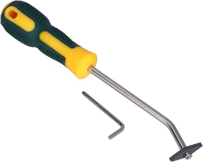 Tegelschraper Set - Voegverwijderaar - Voegen Reinigen - Ergonomisch Handvat - 2 Stuks - Grijs
