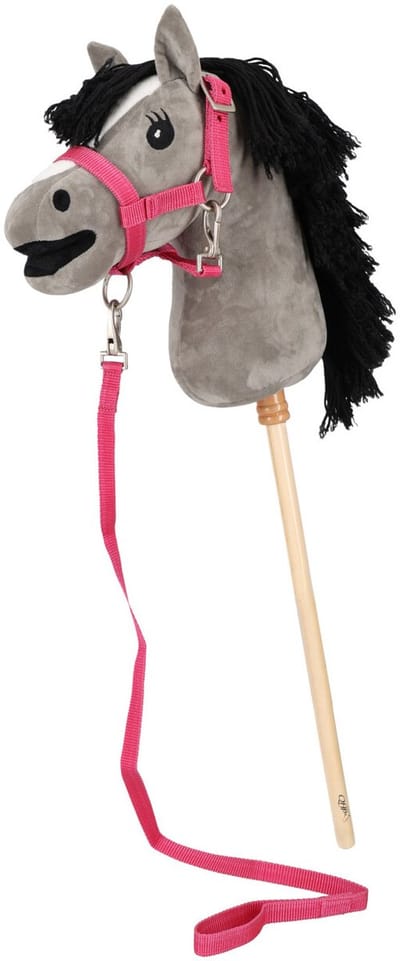 QHP - Hobbyhorse Halsterset - Fuchsia - EXCLUSIEF HOBBYHORSE!