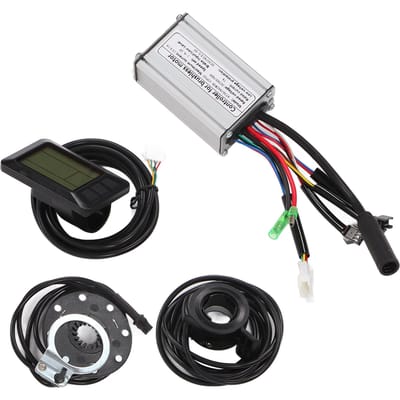 36V48V 250W 15A Fiets Borstelloze Motor Blokgolf Controller Kit met LCD7U Paneel 130X Duimgas