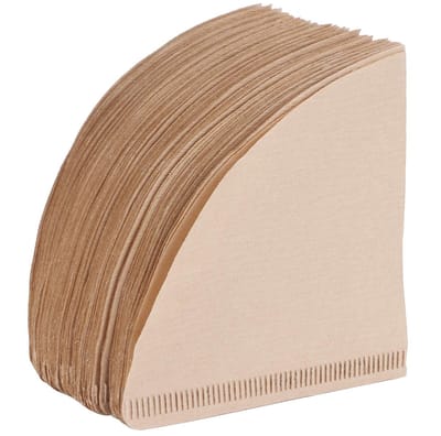 Dailygoods- Koffiefilterpapier 100 stuks - Natuurlijk Houtpulp - 14cm x 10cm - Conisch Ontwerp - Vrij van Bleekmiddelen - Verwijdert Koffieolie - Koffiefilter