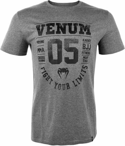 Venum Origins T-shirt Grijs Zwart Venum Kleding - S