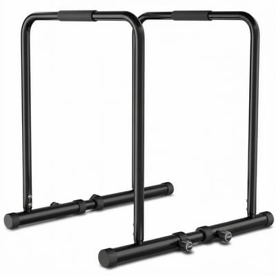 Sportstech PT500 verstelbare dip bars, dipstation & parallettes, Calisthenics, tot 300 kg, antislip, 80–90 cm