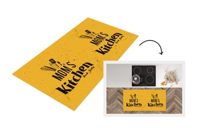 Keukenloper - Loper keuken - Keuken - Mam - Moeder - Vintage - 120x60 cm - Keukenloper vinyl - Cadeau voor vrouw