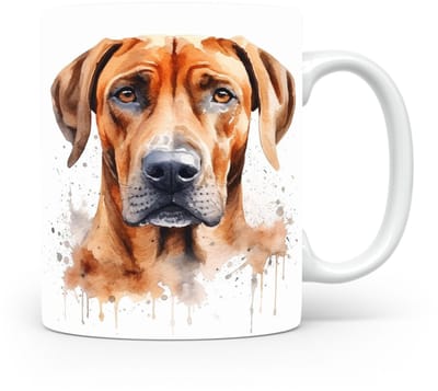 Mok Rhodesian ridgeback Beker voor koffie of tas voor thee, cadeau voor dierenliefhebbers, moeder, vader, collega, vriend, vriendin, kantoor, opa, oma, hond, kerst, sinterklaas, verjaardag