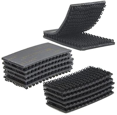 Dubbelslot Montage Tape 1"x2" - 10 Stuks, Herschuifbare Bevestigingstape, Zwart