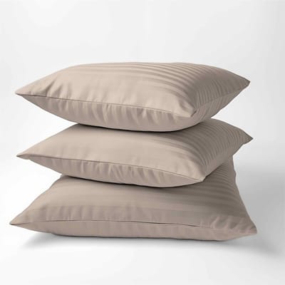 Detexpol Kussensloop Pure Taupe Katoen Satijn 40x40cm