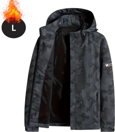 Bovista Windjas Voor Heren - Parka - Lente & Herfst - Jas - Volwassen - Windjack - Windbreaker - All Season - Zwart - Maat L