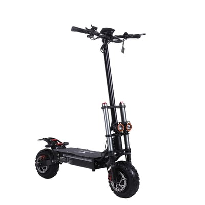 Freeboy J30MAX Elektrische Scooter met Dubbele Motor, 60V 38AH Batterij, NFC LED Display & Dubbele Hydraulische Ophanging zwart