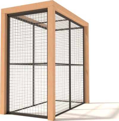 Wood Selections Volière Olivia - Vogelkooi - vogelhuis voor buiten - papegaaienkooi - dierenverblijf - Vogelren - vogelverblijf