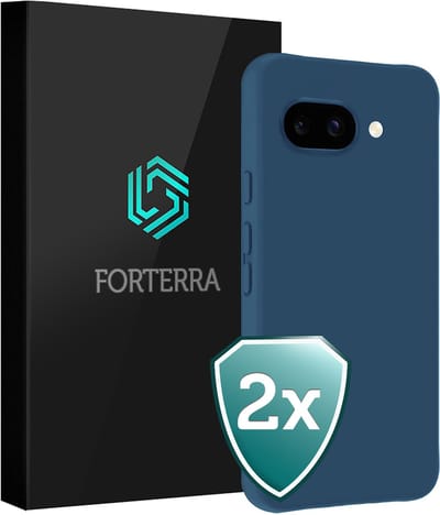 Hoesje 2 Stuks - Geschikt voor Google Pixel 9a - Sterk & Shockproof - Back Cover - Case Siliconen - Telefoon Hoes - Donkerblauw