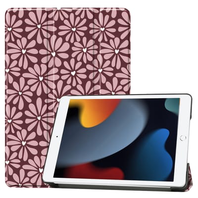 imoshion Tablet Hoes - Geschikt voor Apple iPad 9/8/7 10.2 inch (9e generatie 2021 / 8e generatie 2020 / 7e generatie 2019) - Design Trifold Bookcase