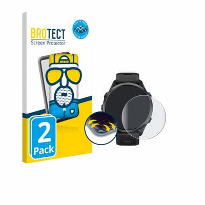 BROTECT - Screenprotector voor Garmin Forerunner 970 - Folie Beschermfolie matte volledig dekking 2 Stuks