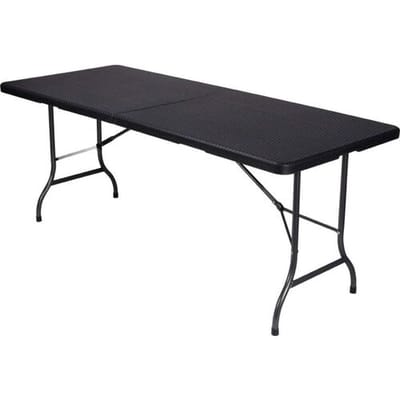 Perel folding table rattan Campingtafel Zwart FP180R Belastbaarheid (gewicht) (max.) 100 kg