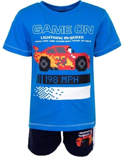 Disney Cars Set - Game On - Blauw - Maat 98 (tot 3 jaar)