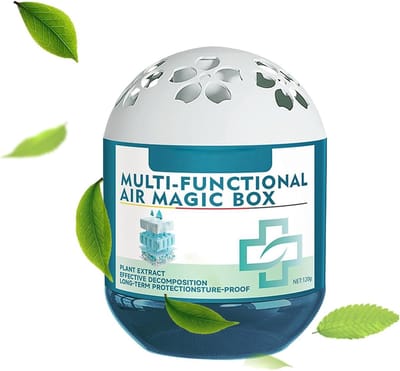 Automatische Luchtreiniger - Plantenextract Box - Lucht Verbeteren - Automatisch Stofbeheer - 120g - Wit