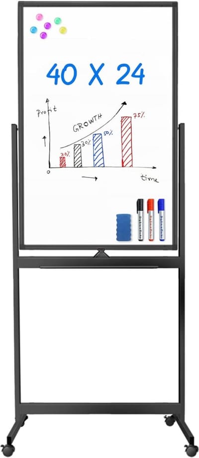 Mobiel Whiteboard - Weekplanner - Maandplanner - Jaarplanner - Magnetisch - Zwart
