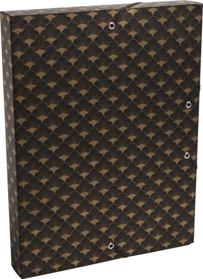 Exacompta 8x Klasseerdoos met rug 25mm in glanskarton 600g/m2 Neo Deco - Geassorteerd - 59350E