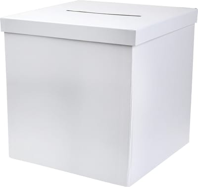 Santex Enveloppendoos basic - Bruiloft - wit - karton - 20 x 20 cm - box voor cadeau enveloppen