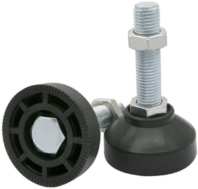 Dailygoods- Tafelvoet Verstelbaar - Meubelbeen Levelers - Duurzaam Metalen Leveler - Geschikt voor Werkbank - 100mm/60mm - Corrosiebestendig - Meubelbenen