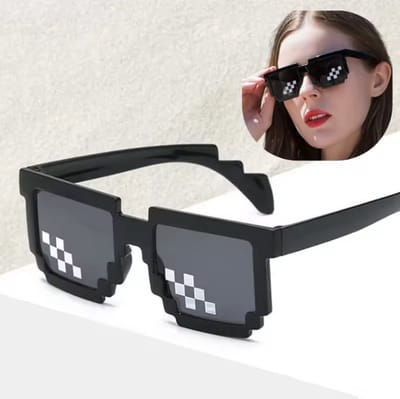 CHPN - Bit Pixel Deal With It Thug life - Zonnebril - Unisex - Zwart - Stijlvolle Zonnebril voor een Coole Look