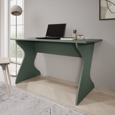 Meubella - Unfold - Bureau - Groen - 140x65x76 cm