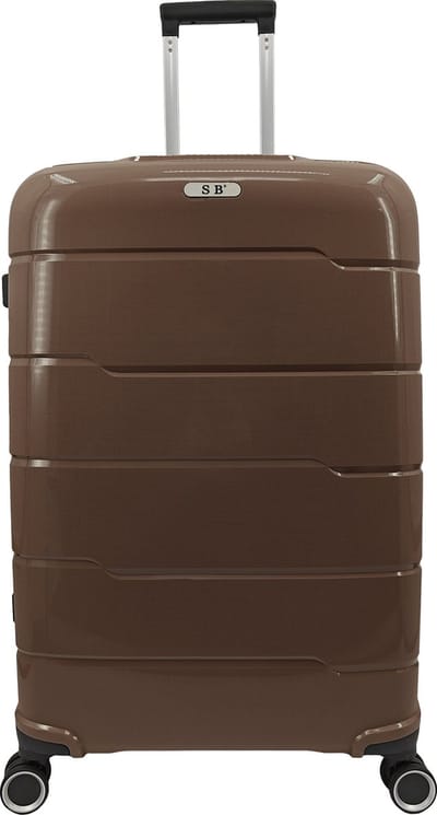 SB Travelbags 'Expandable' bagage koffer 75cm 4 dubbele wielen trolley - Donker Champagne