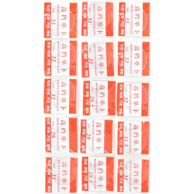15 stuks horlogeglaslens mineraal bol oppervlak holle achterkant boog maatbeker deksel 26-33 mm white