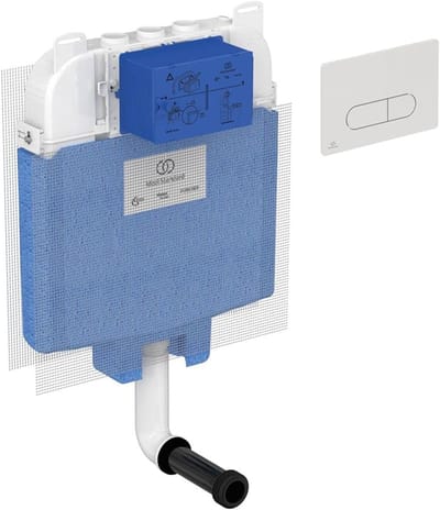 Inbouwspoelbak voor Staand Toilet met Mechaniek voor Kleine Ruimtes