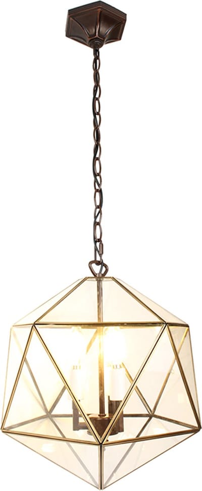 Lumilamp Hanglamp 35x35x140 cm Transparant Metaal