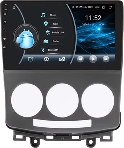 Autoradio met bluetooth - Carplay - Voor Mazda 5 (2005-2010) - Geschikt voor Apple en Android - Stereo - Navigatie - Navigatiesysteem auto - 2GB 32GB