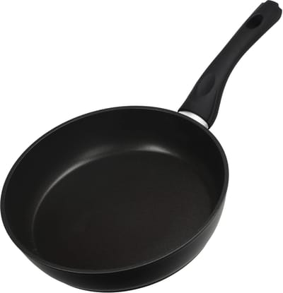 KADAX Koekenpan, pan met anti-aanbaklaag, gourmetpan, universele inductie, braadpan voor vetvrij koken, pan met kunststof handvat, diameter 24 cm