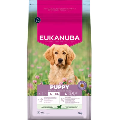 3 kg Eukanuba Premium Nutrition Puppy Large & Giant Breed Lamb & Rijst Droogvoer voor honden