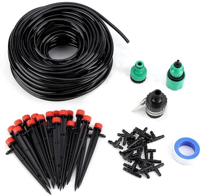 Tuinirrigatiesysteem Kit - Automatische Bewatering - Planten Verzorgen - 360 Graden Sproeipatroon - 25 Meter Lengte