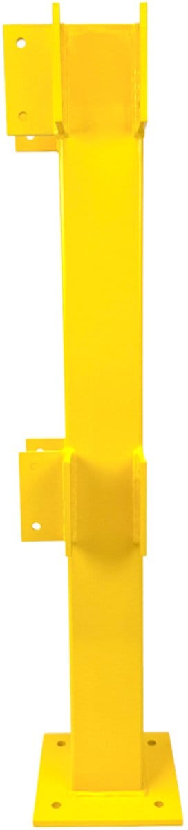 Hoekpaal 90° – Schroefgaten Ø10 mm balkmontage – Gegalvaniseerd - Geel - x x 3,5 mm- - Gegalvaniseerd staal - 3,5 mm - Voor binnen & buiten