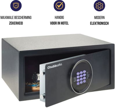 Lips Elektronische Kluis - Chubbsafes Air Hotel 25EL - Hotel en Laptopkluis - 200 x 430 x 350 mm - Antraciet