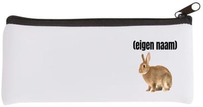 Akyol - konijn met eigen naam Etui - Konijn - konijnen liefhebbers - iemand die houdt van konijnen - verjaardag - cadeau - kado - 20 bij 9 cm