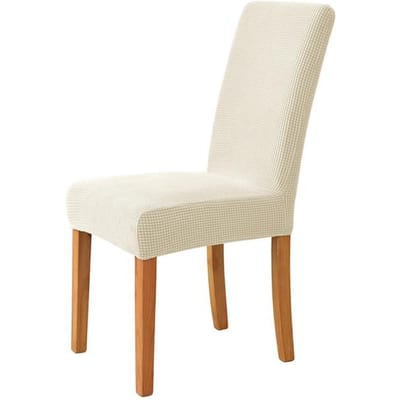 Housse de chaise en tissu plus épais, en Spandex de qualité, extensible, pour salle à manger, cuisine, Banquet, décoration de maison, housse de siège 1 Piece