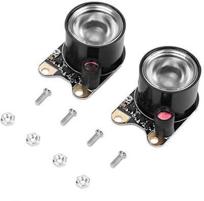 Infrarood LED-licht voor Nachtzichtcamera Module - 3W LED Vullen Lichten (1 Paar)