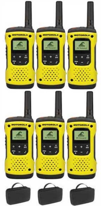 Set van 6 Motorola TLKR T92 H2O IP67 PMR446 Portofoons