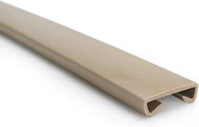 PVC Leuning Profiel - Trapleuning Kunststof - Trappenhuis Afwerking - Flexibel Thermoplastisch Materiaal - 40x8 mm - Beige