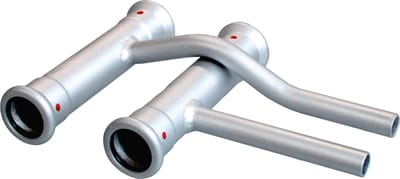 Bonfix Pressfittingen staalverzinkt CV Kruisingpaar enkel 22 x �15 - 4 x press - 2 x insteek || (m-profiel)