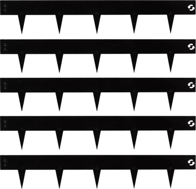 Talen Tools - Borderrand - Kantopsluiting - Zwarte coating - Koppelbaar - 100 x 7,5 cm - 5 stuks