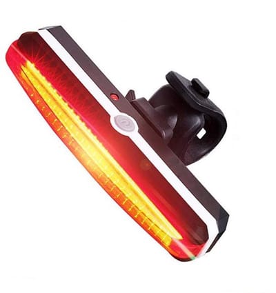 LED Fiets Achterlicht USB Oplaadbare - Marktleider 110 lumen Helderheid - IP65 Waterbestendig - Supersnel Installatie - Horizontaal of Verticaal - voor Zadel, Zadelpen of Helm