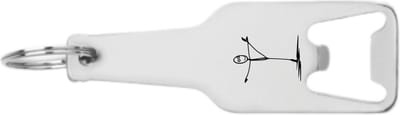 Akyol - dansen flesopener - Dansen - beste danser - gegraveerde sleutelhanger - dans - ballet - unisex - cadeau - gepersonaliseerd - sport - accessoires - sleutelhanger met naam - 105 x 25mm