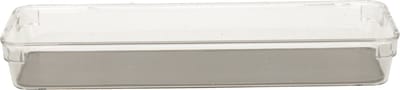 5Five Keuken lade organizer bakje - Set van 3x stuks - 1-vaks - Tidy Smart serie - kunststof - 9 x 32 x 4,5 cm