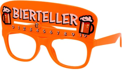 Bril bierteller - Oranje - EK WK voetbal - Koningsdag